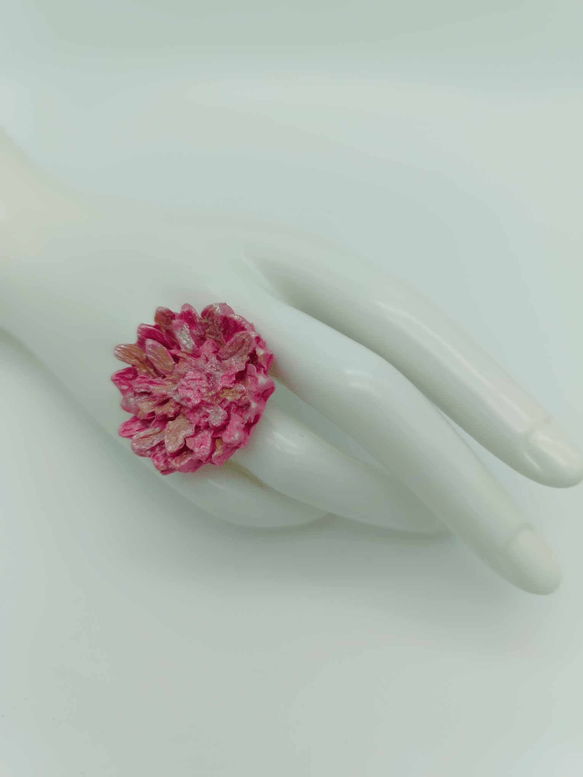 Bague en porcelaine froide Dahlia 