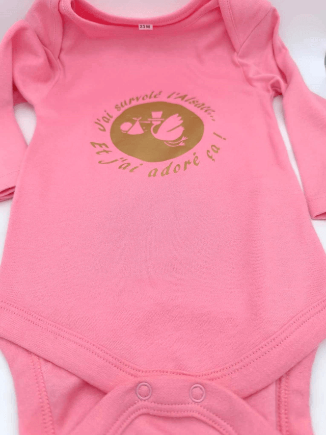 Body manches longues Cigogne