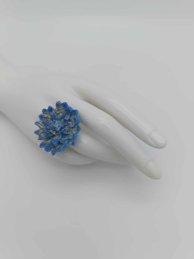 Bague en porcelaine froide Dahlia 
