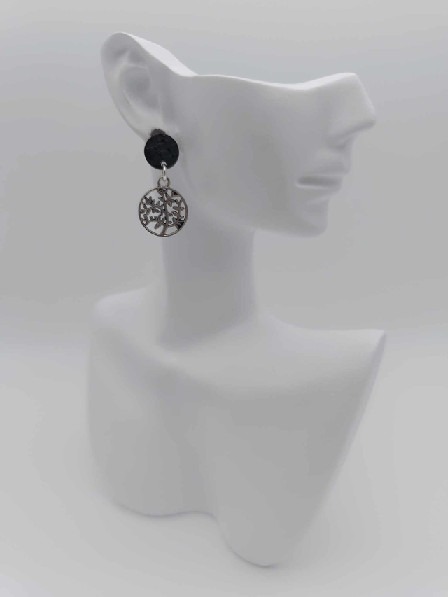 Boucles d'oreilles en métal Arbre de vie