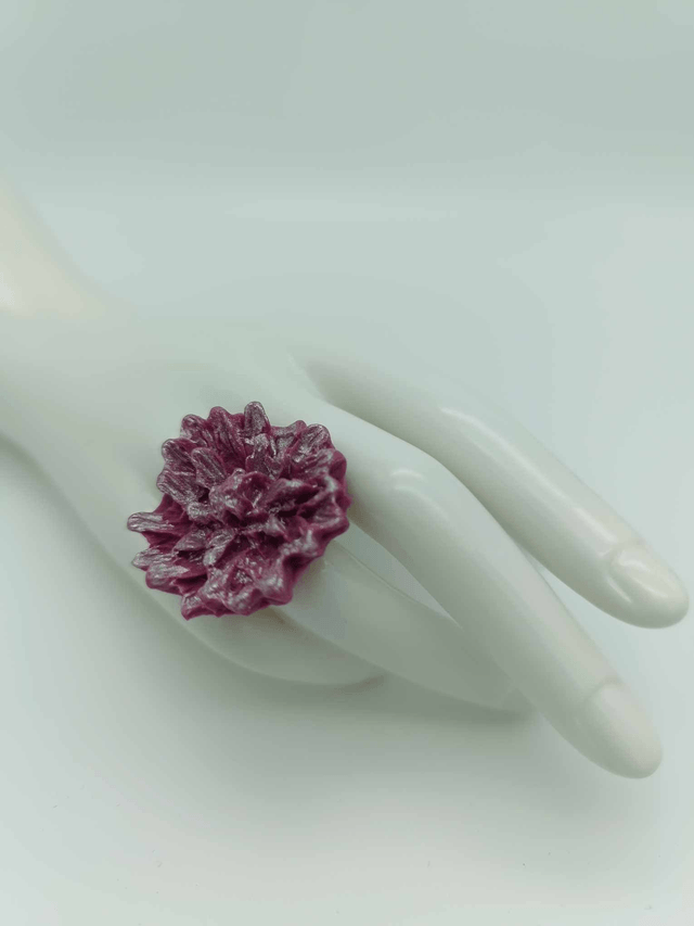 Bague en porcelaine froide Dahlia 
