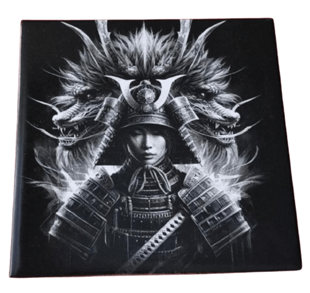 Faïence décorative Samouraï