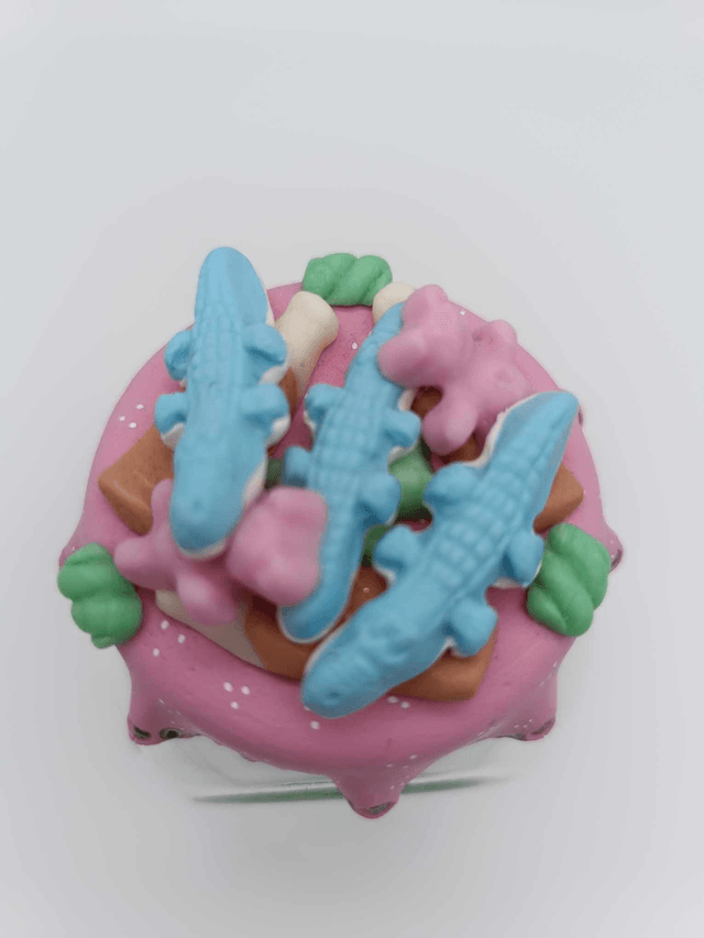 Bocal gourmand avec bonbons