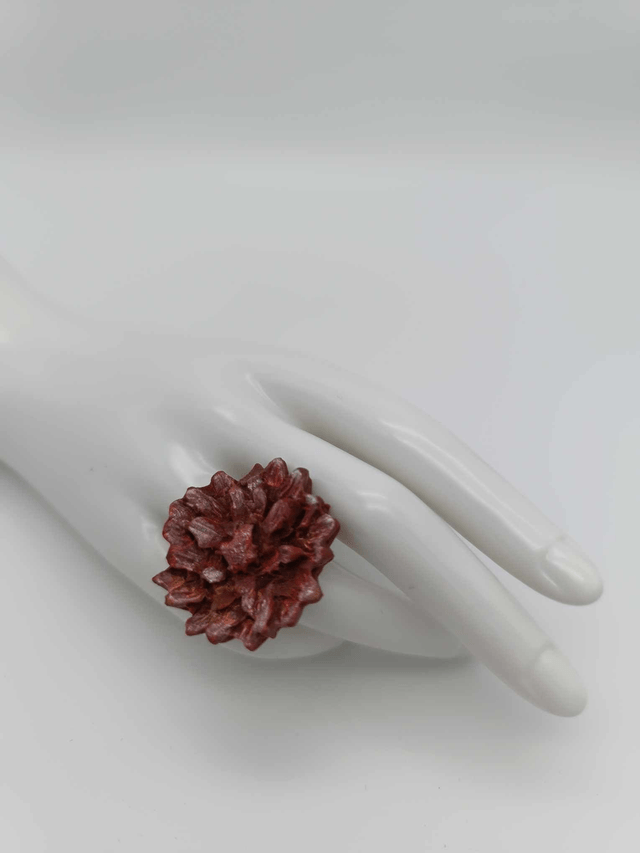 Bague en porcelaine froide Dahlia 
