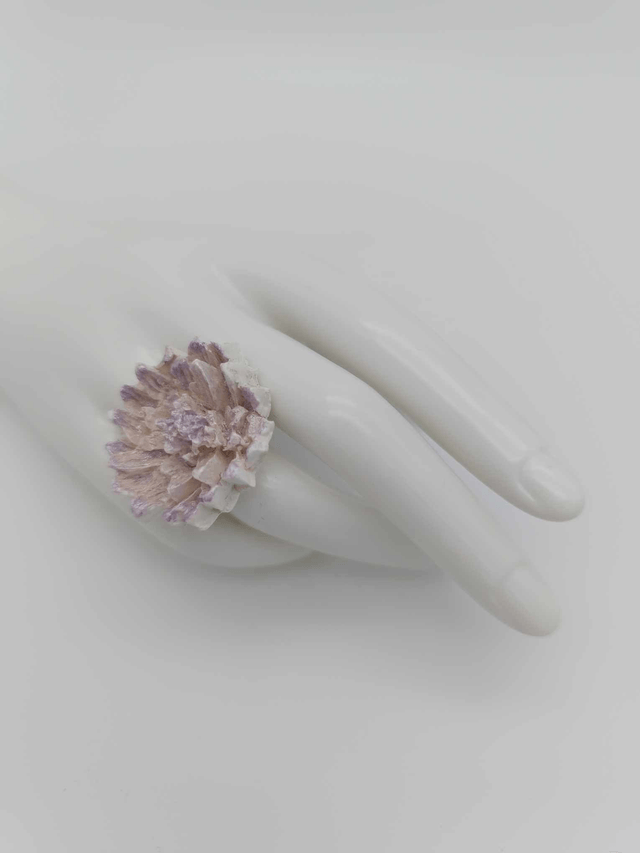 Bague en porcelaine froide Dahlia 