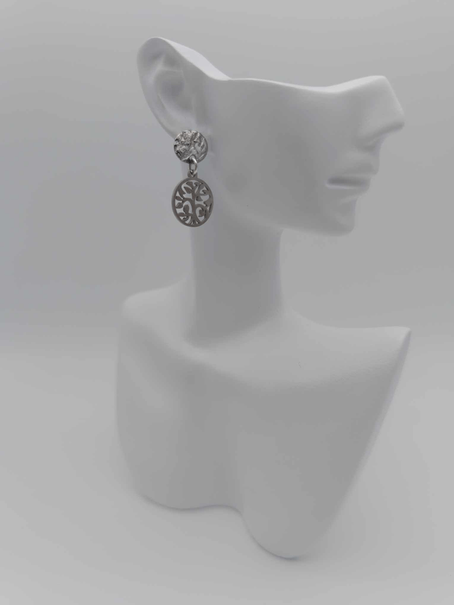 Boucles d'oreilles en métal Arbre de vie