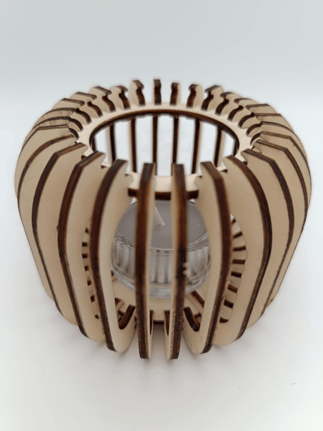 Photophore en bois