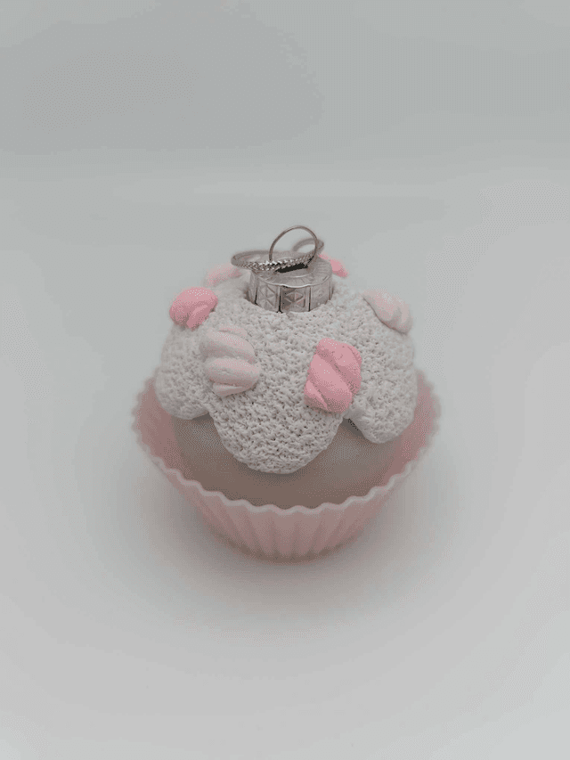Boule cupcake pour sapin