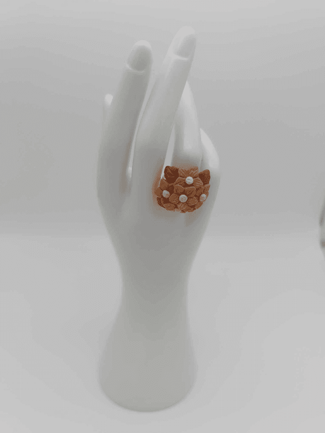 Bague en porcelaine froide Solanum 