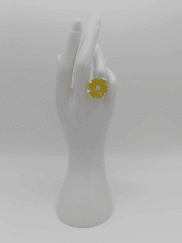 Bague en porcelaine froide Marguerite