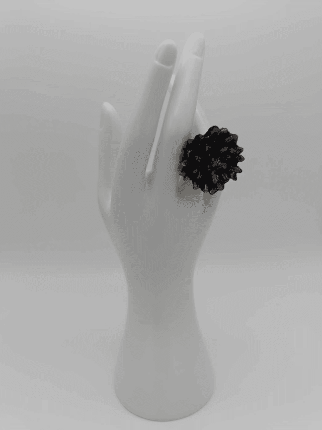 Bague en porcelaine froide Dahlia 
