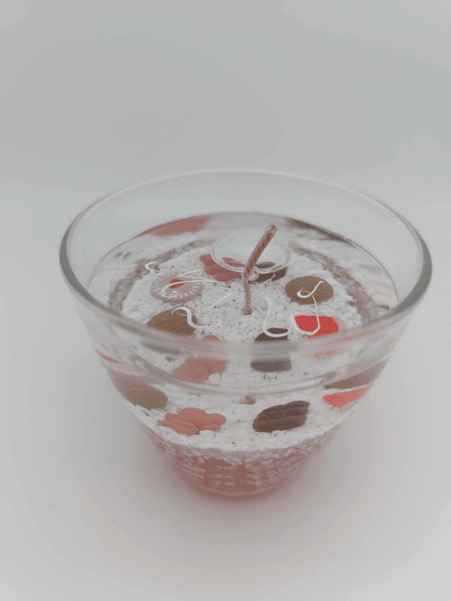 Bougie gel de Noël