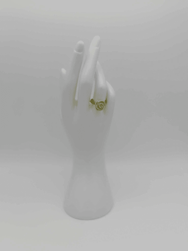 Bague en porcelaine froide Petite rose