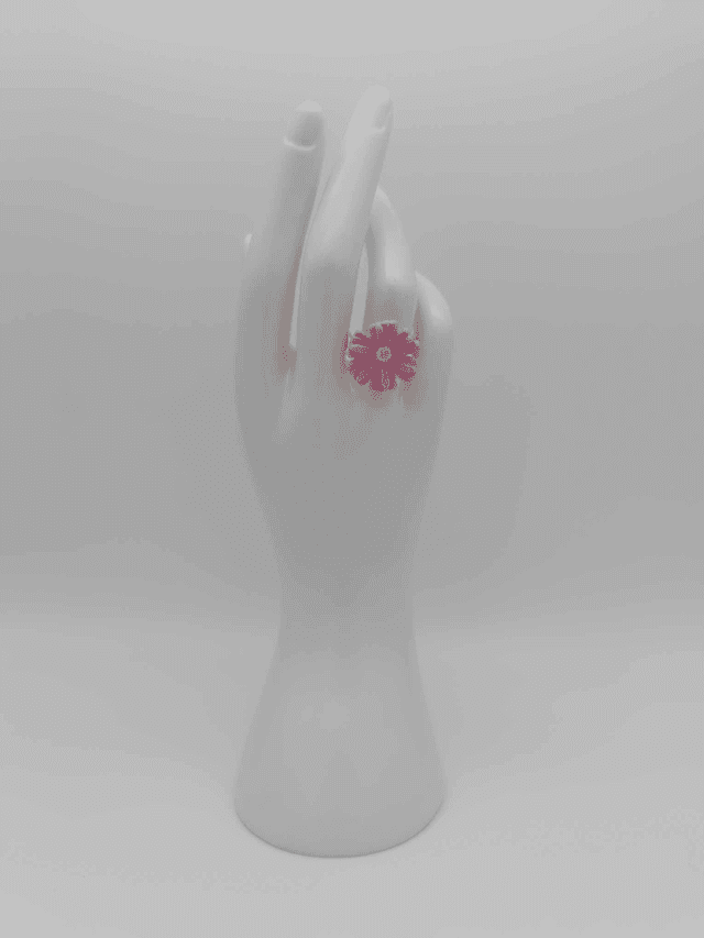 Bague en porcelaine froide Marguerite