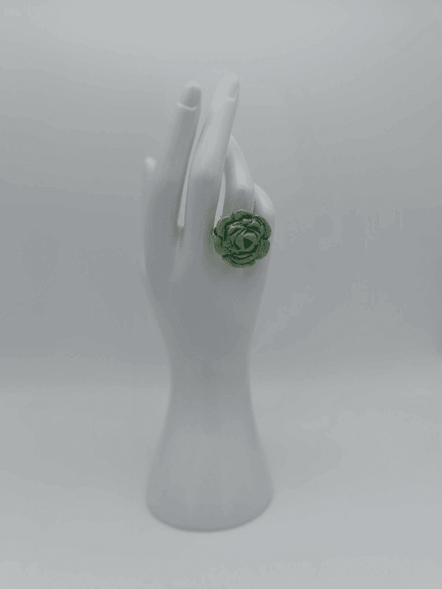 Bague  en porcelaine froide Grande fleur