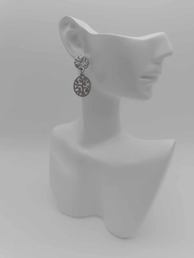 Boucles d&#039;oreilles en métal Arbre de vie
