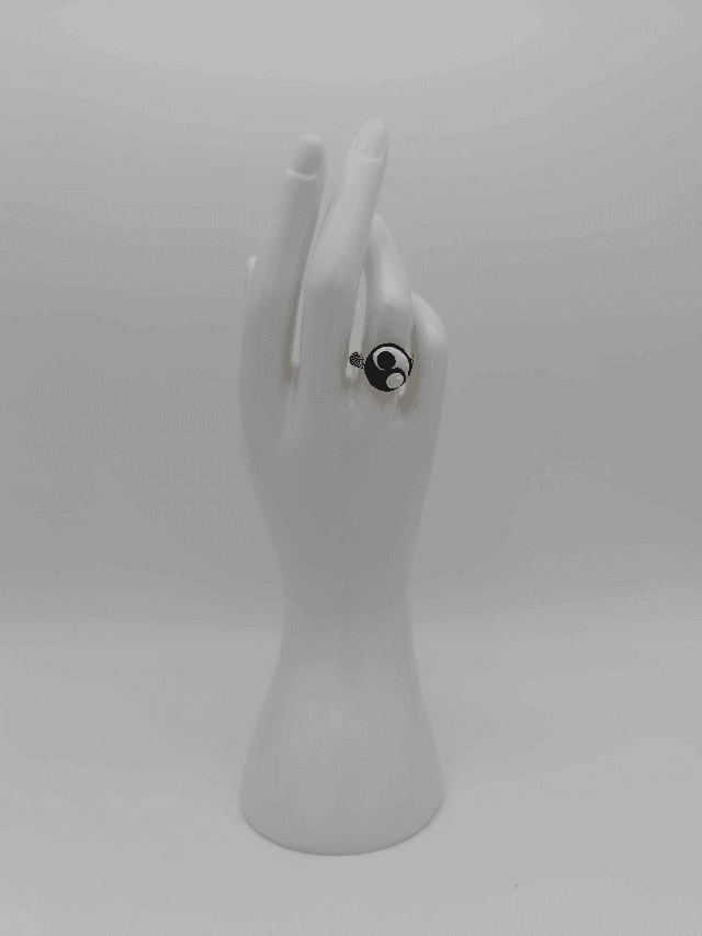 Bague en porcelaine froide Zen