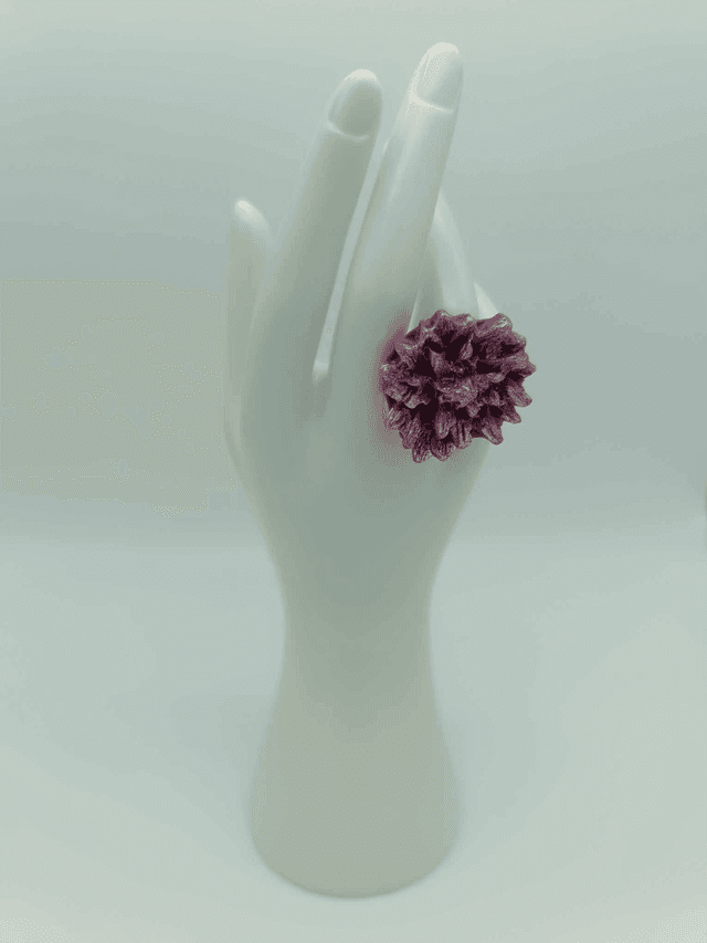 Bague en porcelaine froide Dahlia 