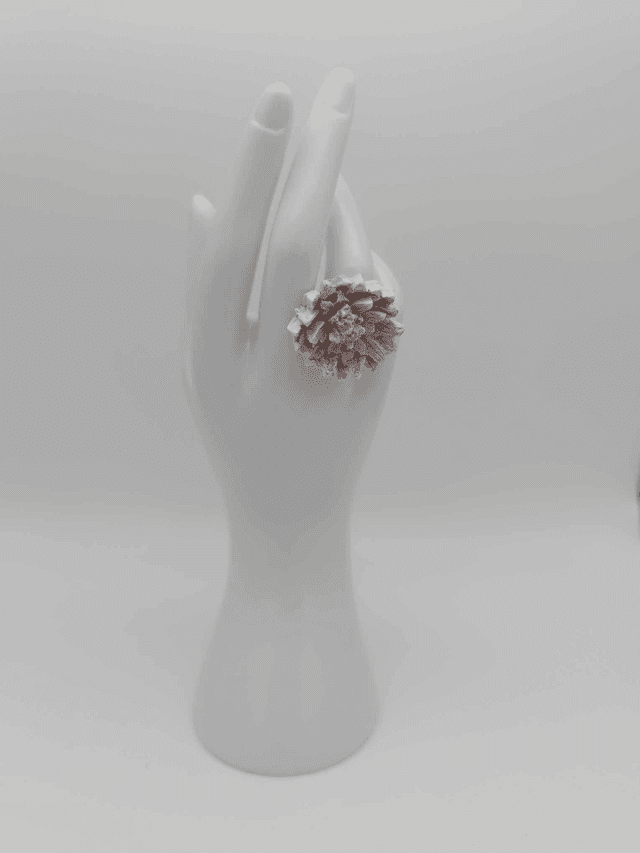 Bague en porcelaine froide Dahlia 